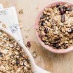 flocons d'avoine en muesli au petit-déjeuner